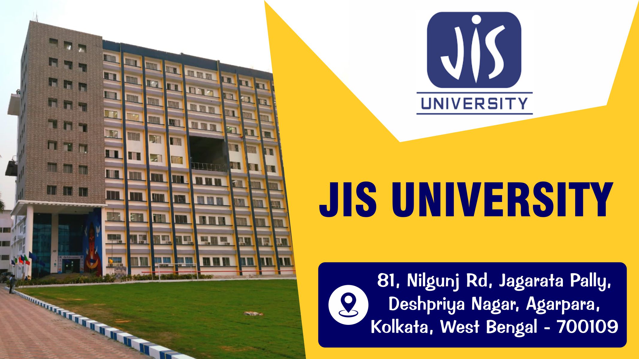 out side view of JIS University, Kolkata